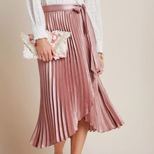 Maeve by Anthropologie Pleated Midi Skirt size 2
